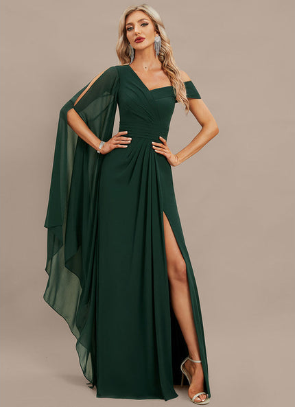 Robe de Soirée Col Évasé Élégance