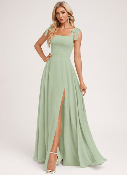 Robe de Soirée Émeraude Flottante