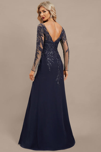 Robe de Soirée Velours Ébène - gallery 7
