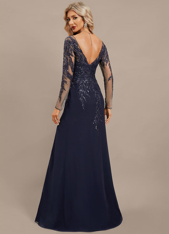 Robe de Soirée Velours Ébène - gallery 7