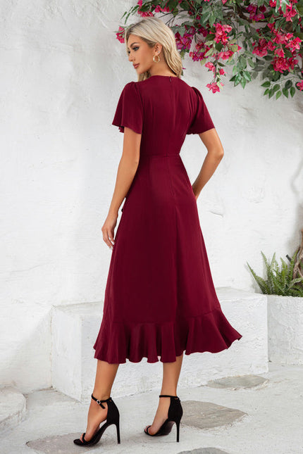 Robe de Soirée Chic Plissé Asymétrique - gallery 1