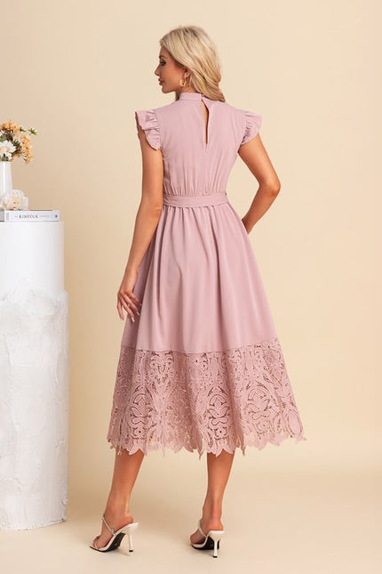 Robe De Soirée Dentelle Transparente - gallery 2