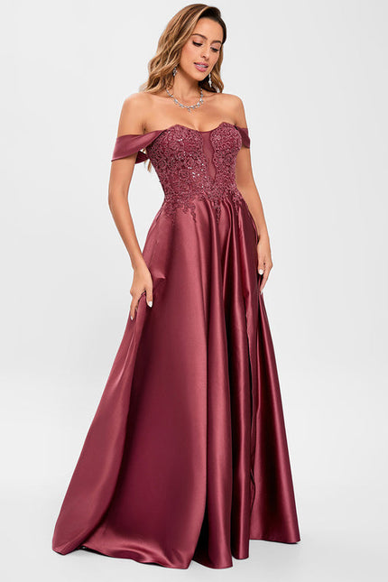 Robe de Soirée Rubis Flottante - gallery 3