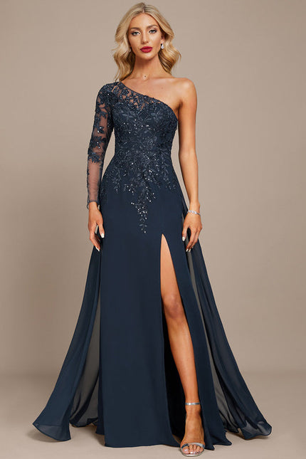 Robe de Soirée Nuit Saphir Mystique