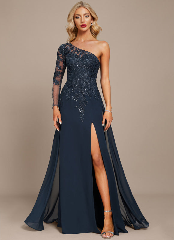 Robe de Soirée Nuit Saphir Mystique