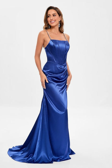 Robe de Soirée Velours Céleste - gallery 4