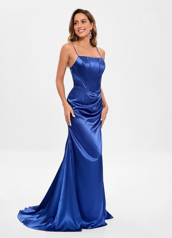 Robe de Soirée Velours Céleste - gallery 4