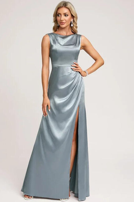 Robe de Soirée Satin Évoquée