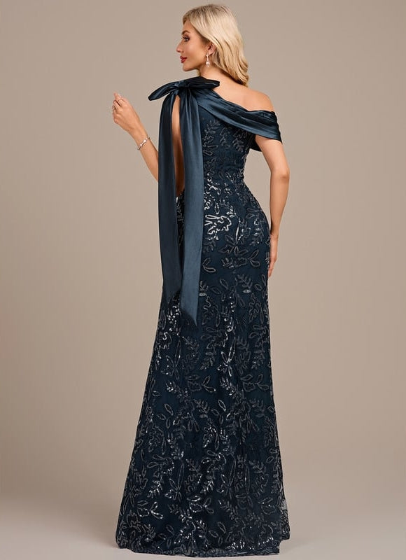 Robe De Soirée Longue Élégante Manche Longue - gallery 5