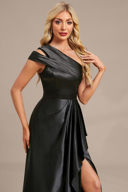 Robe Soirée En Satin De Soie - gallery 1
