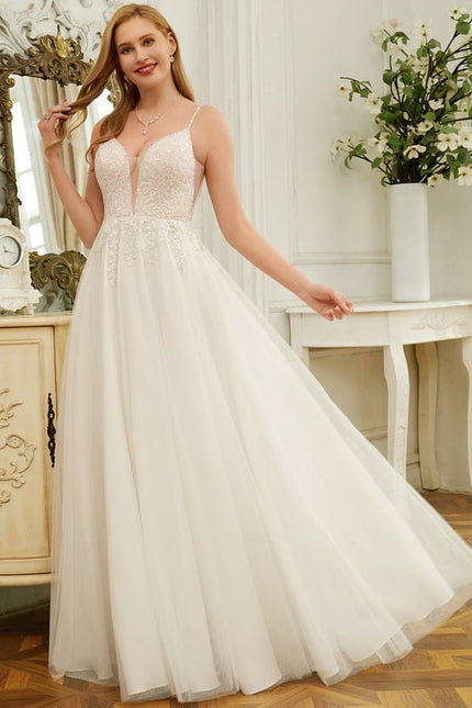 Robe De Soirée Avec Tulle Travaillé