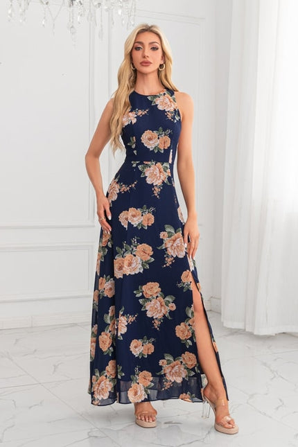 Robe de Soirée Fleur Marine Chic - gallery 6