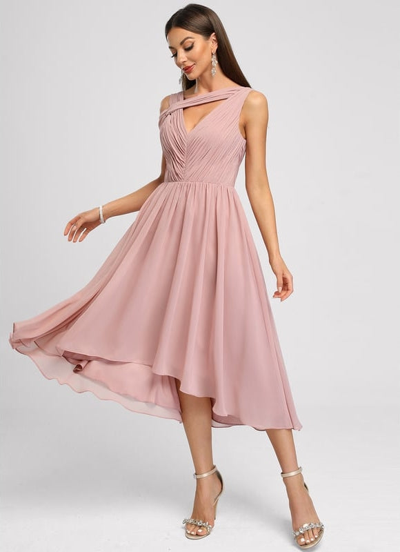 Robe Rose Pale De Soirée - gallery 5
