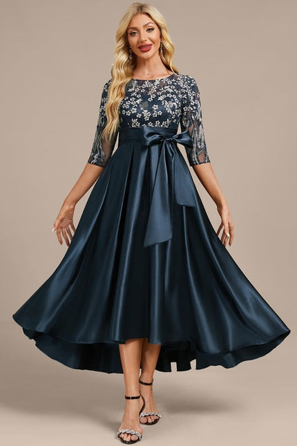 Robe de Soirée Élégante Marine - gallery 4