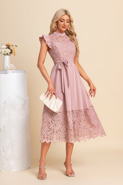 Robe De Soirée Dentelle Transparente - gallery 3