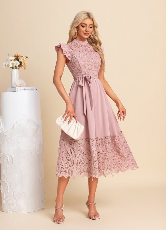 Robe De Soirée Dentelle Transparente - gallery 3