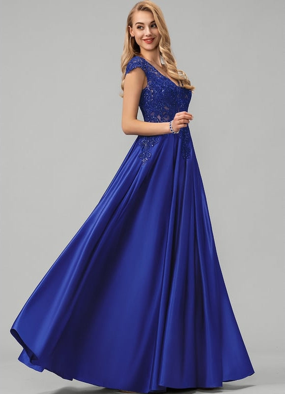 Robe de Soirée Satin Royalty - gallery 2