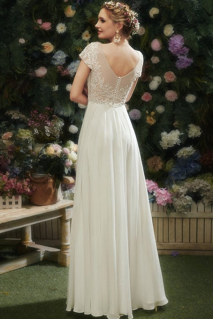 Robe de Soirée Éthérée Blanc - gallery 3