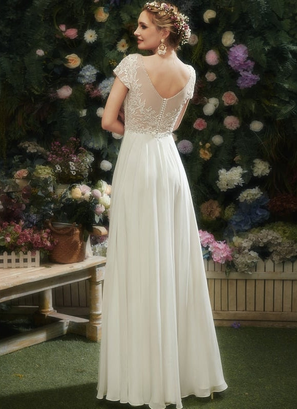 Robe de Soirée Éthérée Blanc - gallery 3