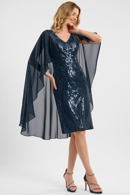 Robe de Soirée Pailletée Chiffon - gallery 1