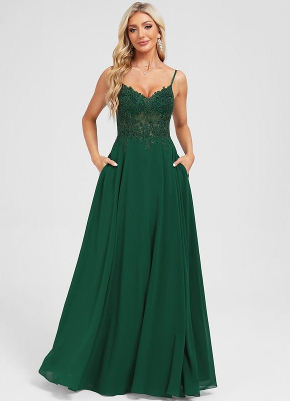 Robe de Soirée Élégante Émeraude