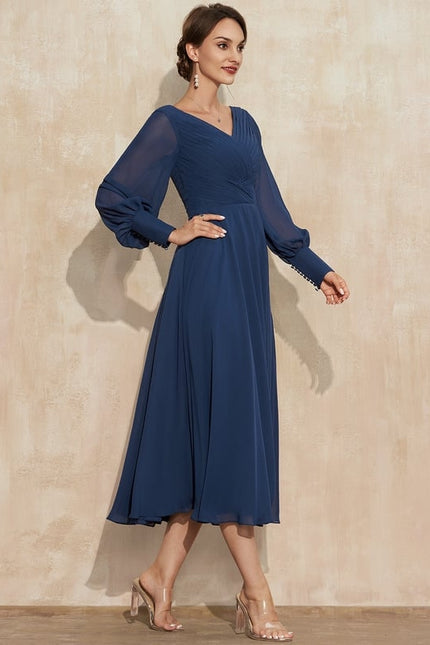 Robe De Soirée Grande Taille Mousseline - gallery 5