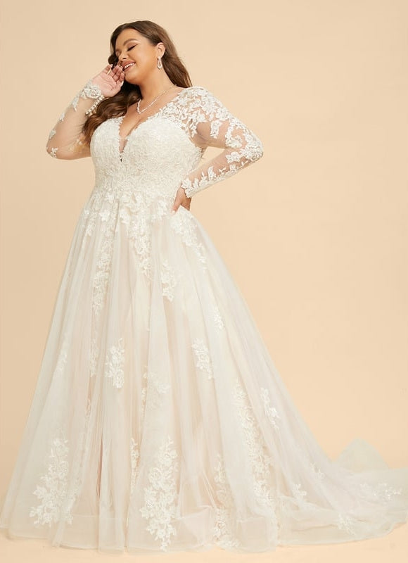 Robe De Soirée Grande Taille Blanche - gallery 6