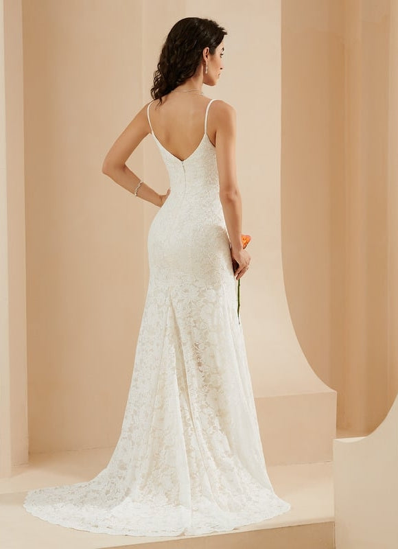 Robe de Soirée Dentelle Épure - gallery 2
