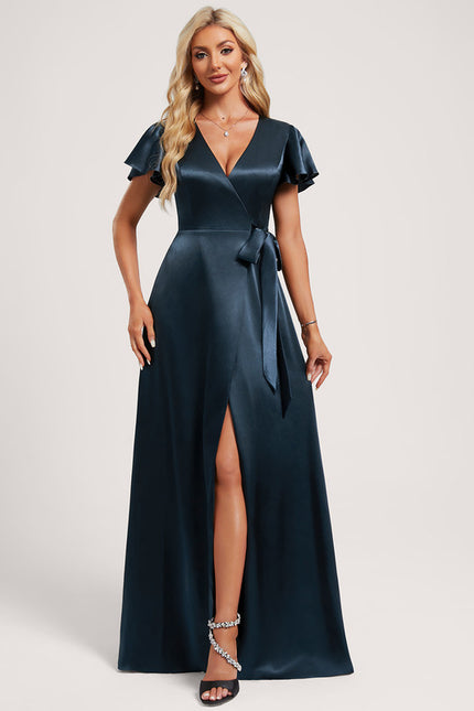 Robe de Soirée Dorée Fluide