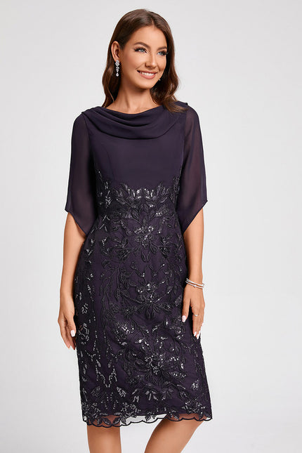 Robe de Soirée Élégance Satinée Nuit - gallery 7