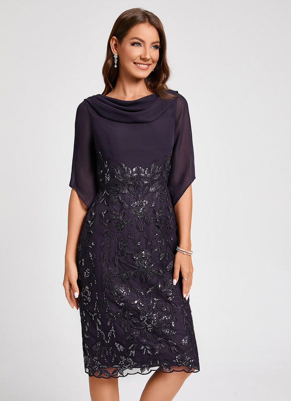 Robe de Soirée Élégance Satinée Nuit - gallery 7