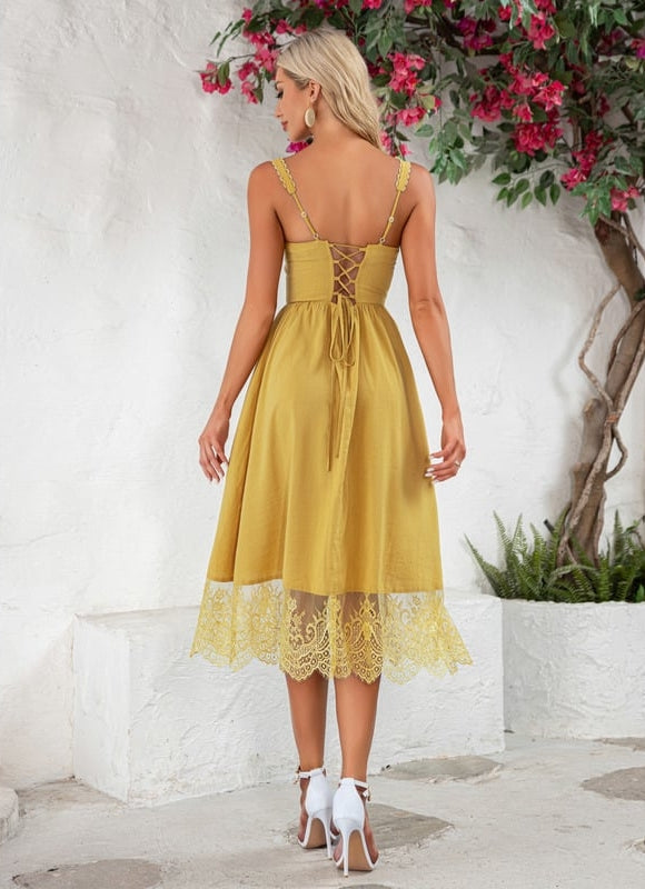 Robe de Soirée Jaune Éclatante - gallery 2