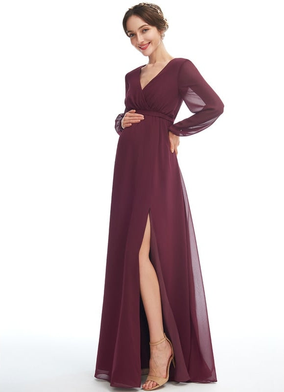 Robe de Soirée Longue Rosée
