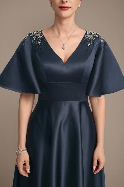 Robe de Soirée Satinée Sophistiquée - gallery 7