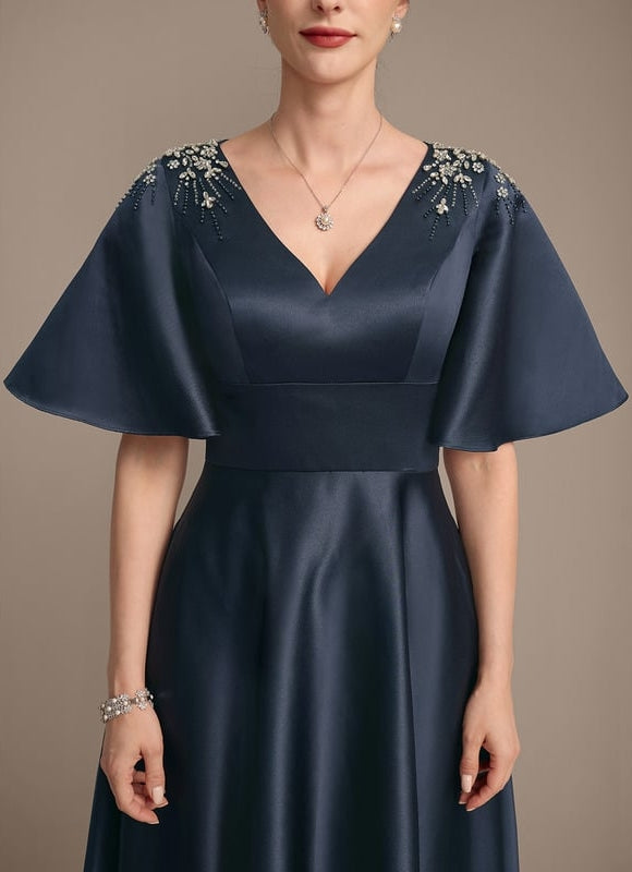 Robe de Soirée Satinée Sophistiquée - gallery 7