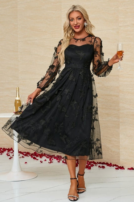 Robe De Soirée Tulle Noire - gallery 5