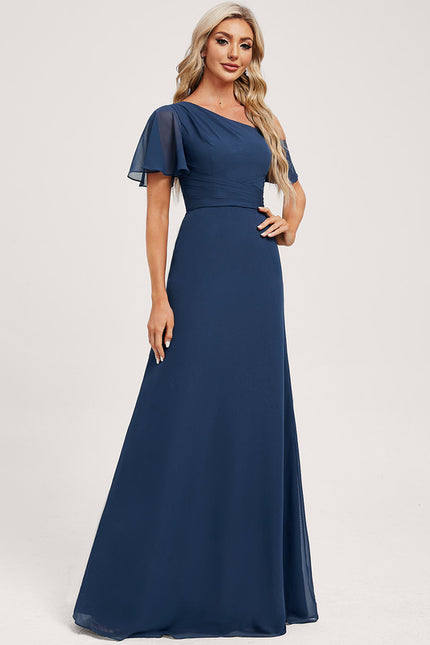 Robe de Soirée Drapé Céleste - gallery 1