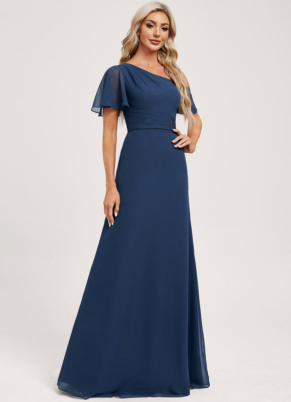 Robe de Soirée Drapé Céleste - gallery 1