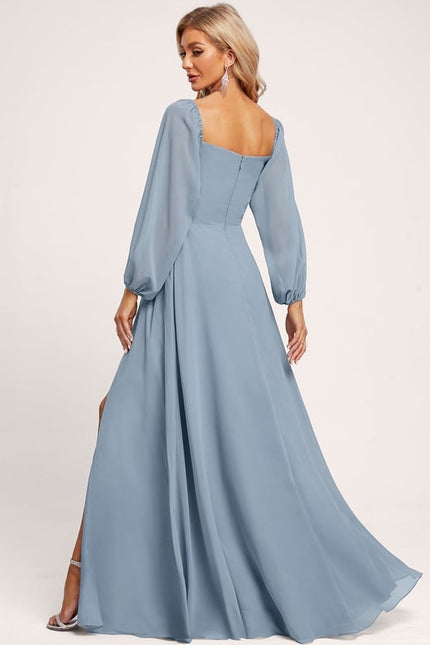 Robe de Soirée Aube Satinée - gallery 3