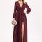 Robe de Soirée Élégance Bordeaux