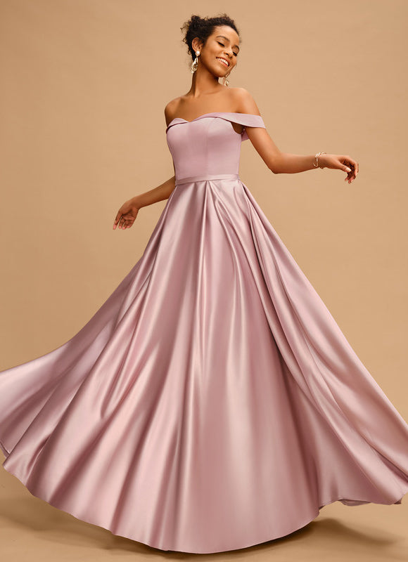 Robe de Soirée Rêve Rosé Glissant