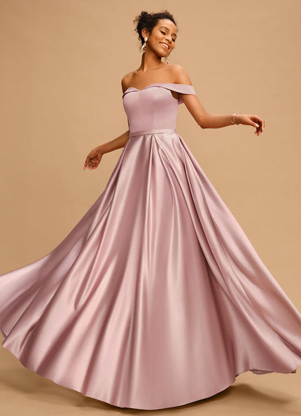 Robe de Soirée Rêve Rosé Glissant