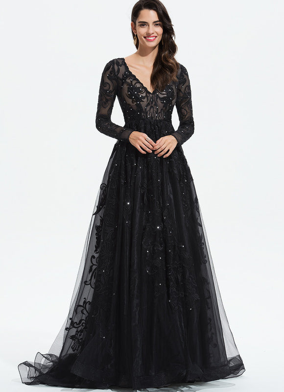 Robe de Soirée Éclat Noir - gallery 1