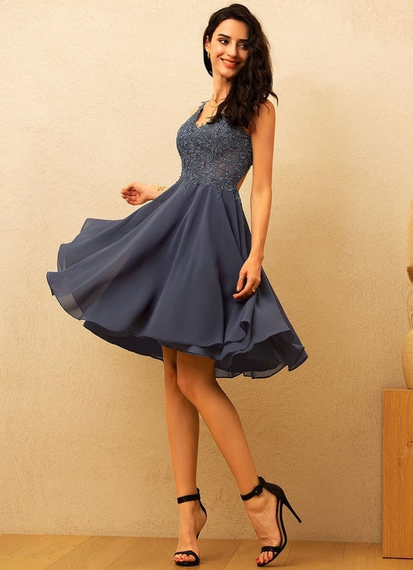 Robe de Soirée Bleu Envoûtant - gallery 3