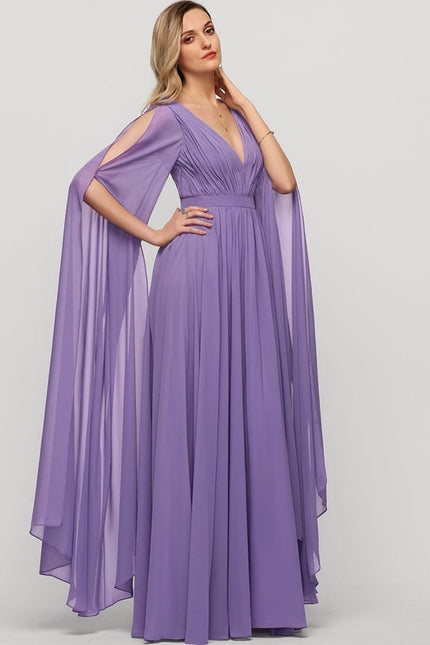 Robe de Soirée Fluide Émeraude - gallery 3