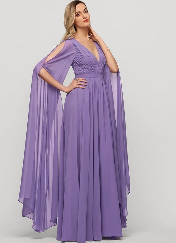 Robe de Soirée Fluide Émeraude - gallery 3