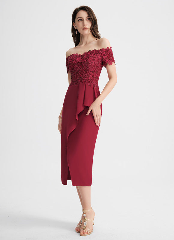Robe de Soirée Lueur Rubis Éthérée - gallery 1
