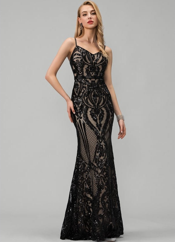 Robe de Soirée Nocturne Étoilée