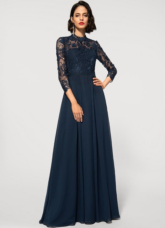 Robe de Soirée Nuit Marine - gallery 4