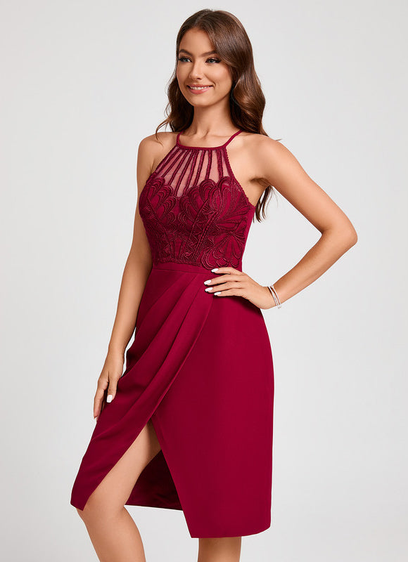 Robe De Soirée Courte Colorée - gallery 3